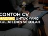 Contoh CV Magang Untuk Yang Masih Kuliah Atau Sekolah