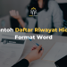 Contoh Daftar Riwayat Hidup Format Word