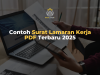 Contoh Surat Lamaran Kerja PDF Terbaru 2025